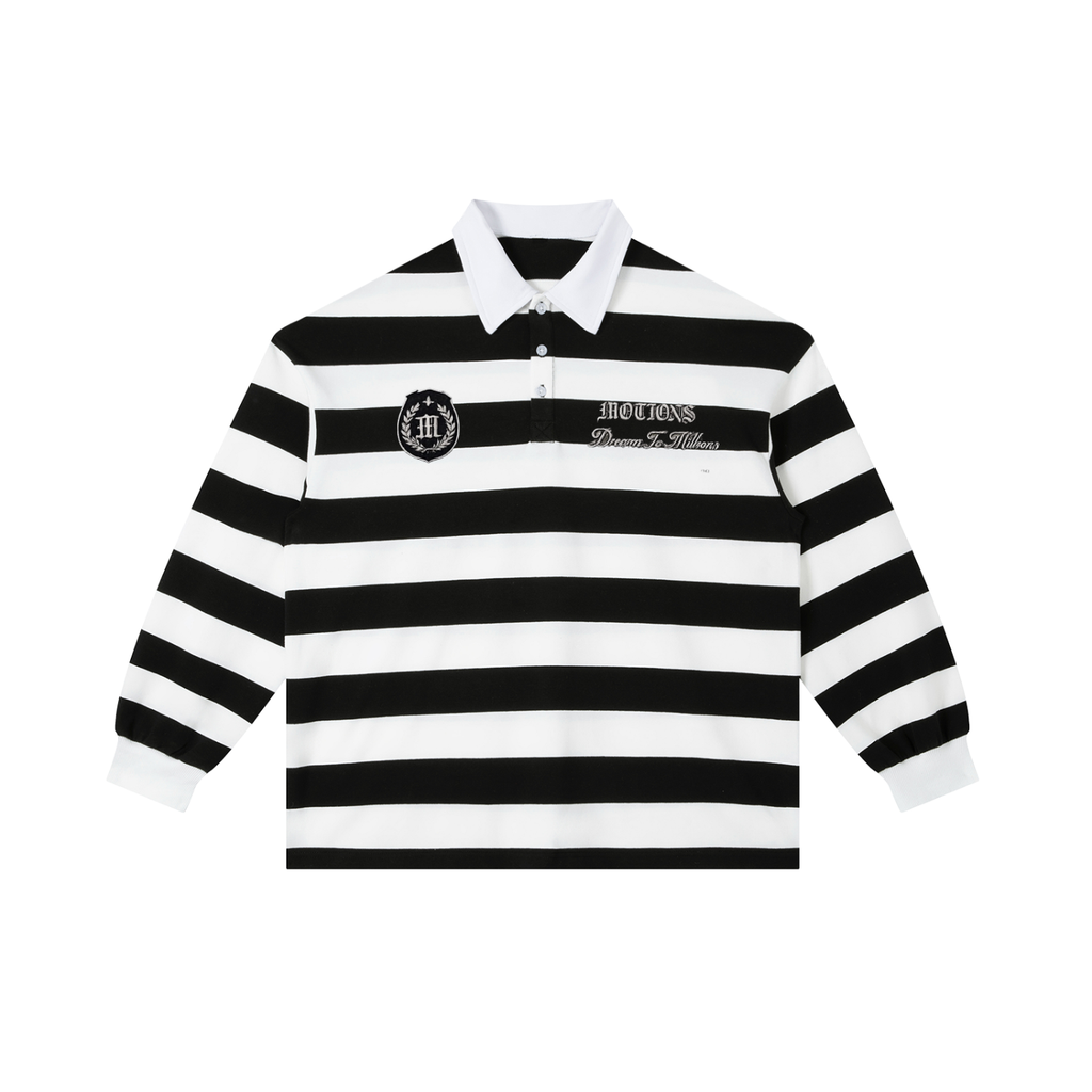 MOTIONS Ultimate  Block Stripe Polo Shirt