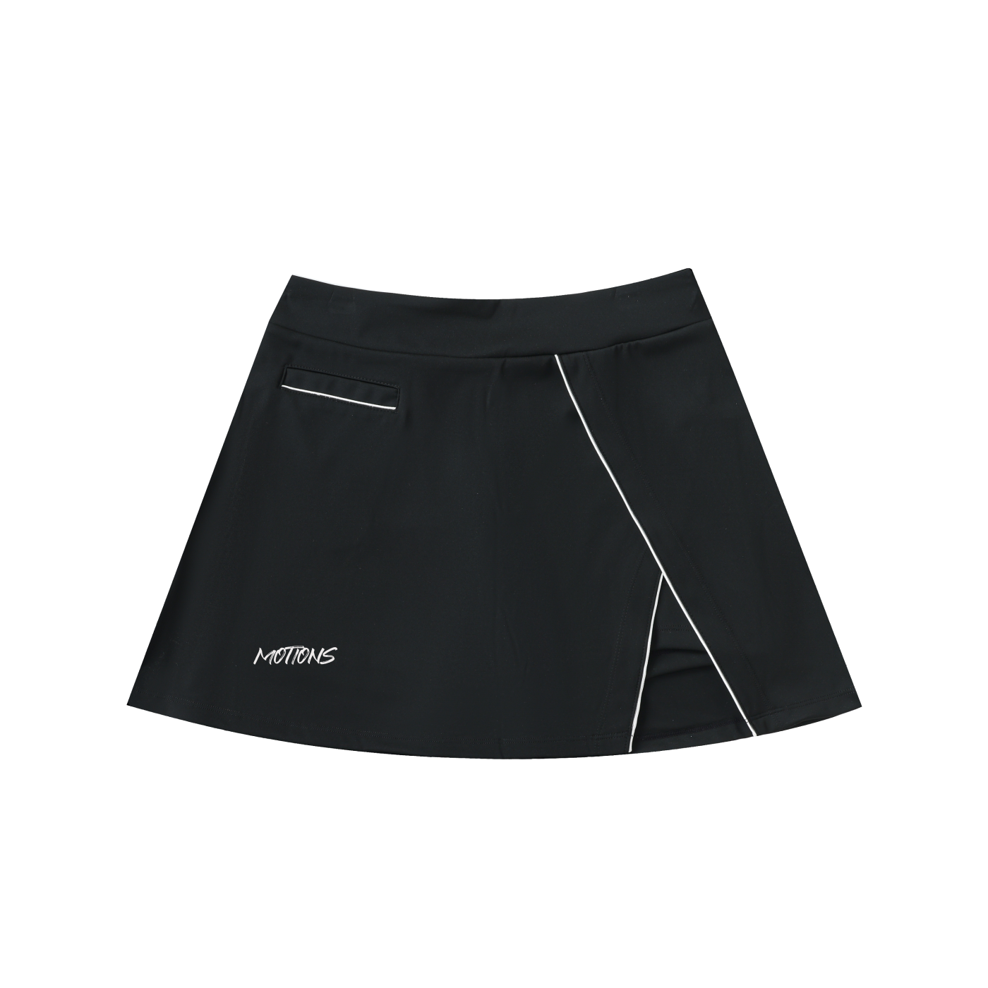 High-Waist Pocketed A-Line Skirt