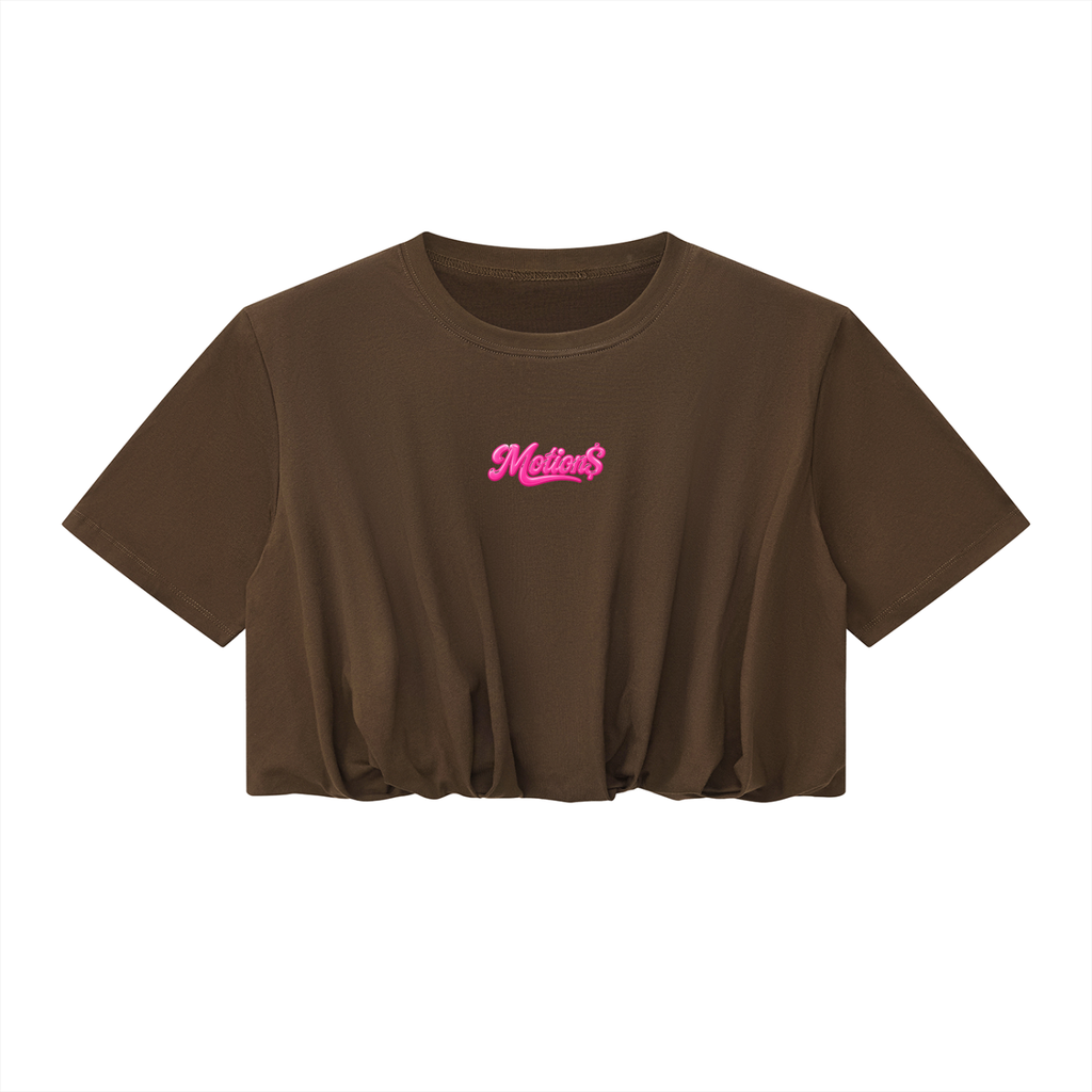 Women’s Crop Bubble Hem Motion T-Shirt