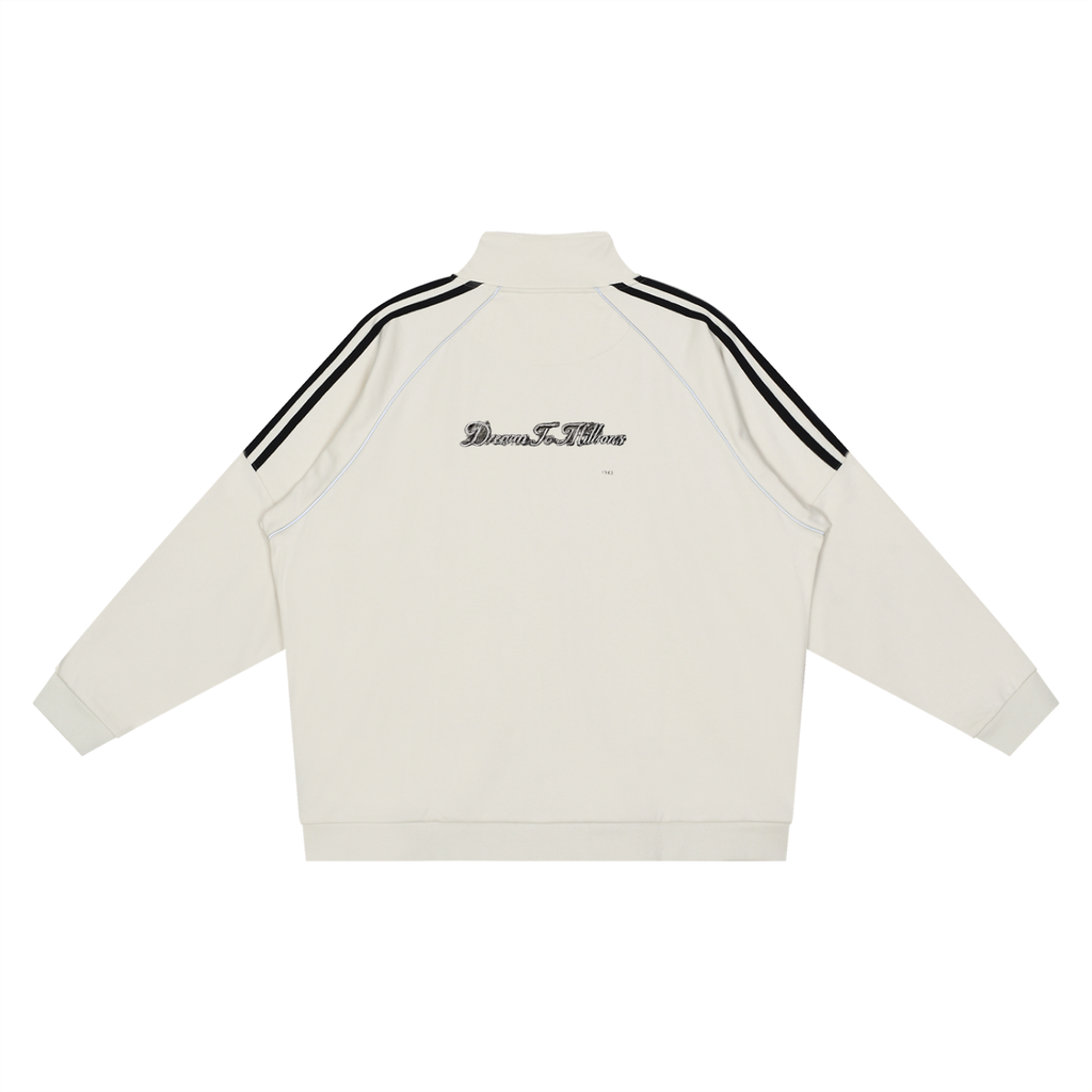 Reflection Striped Motions Sleeve  Jacket