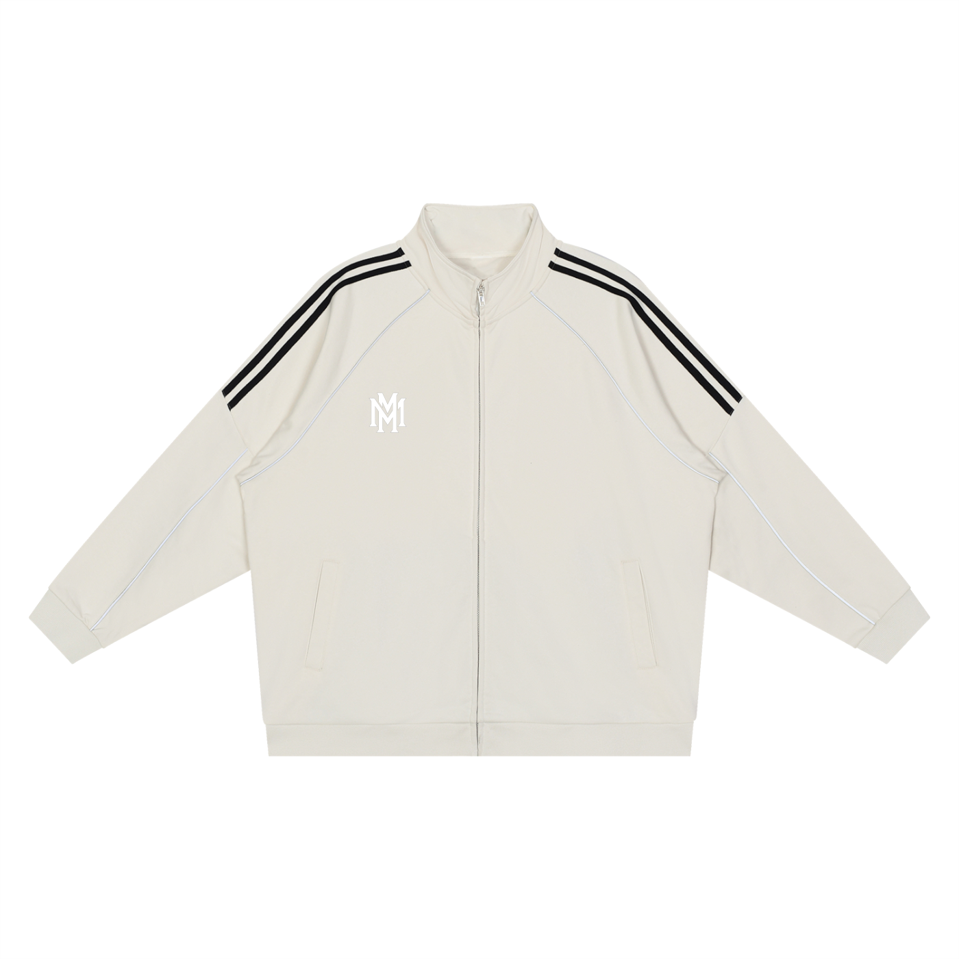 Reflection Striped Motions Sleeve  Jacket
