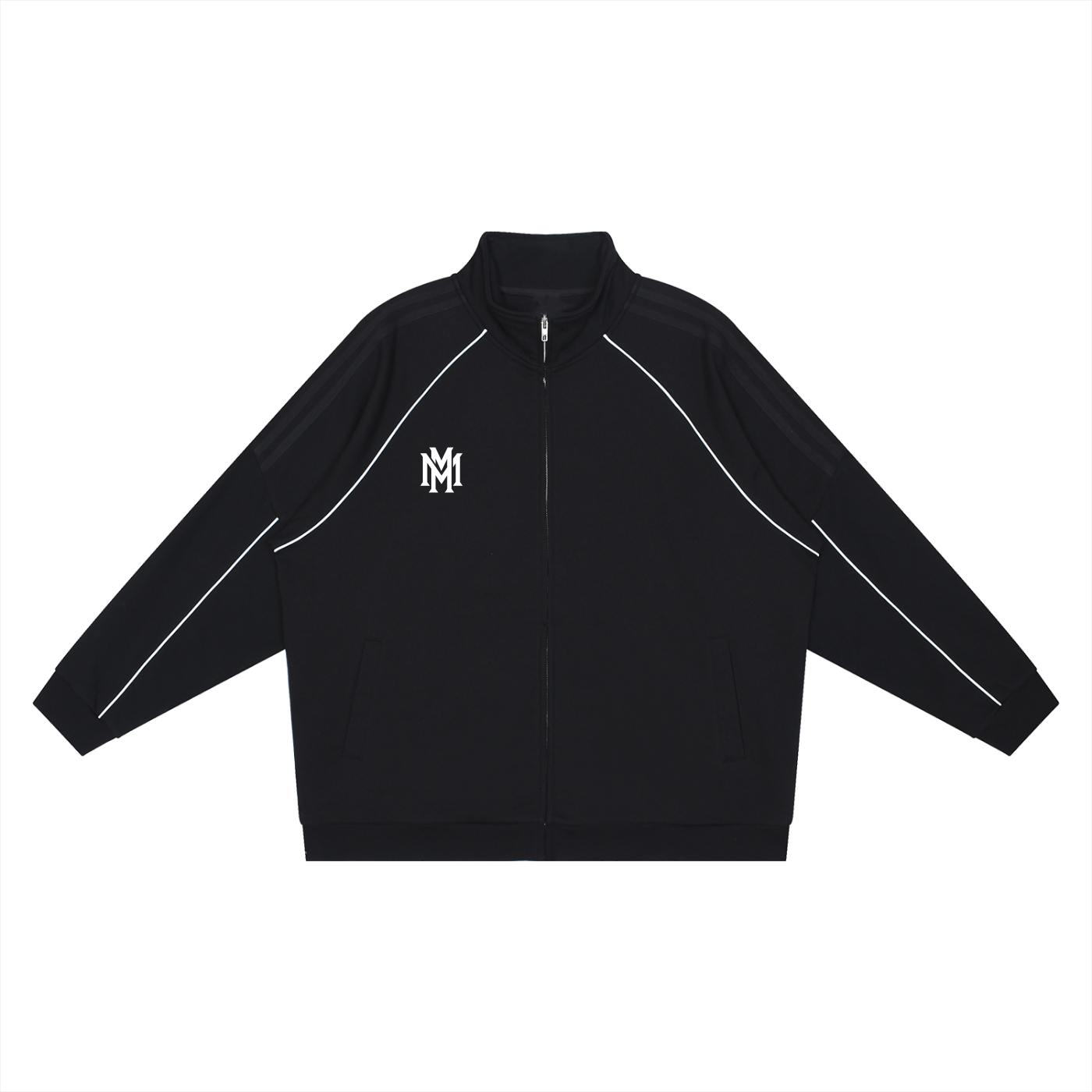 Reflection Striped Motions Sleeve  Jacket