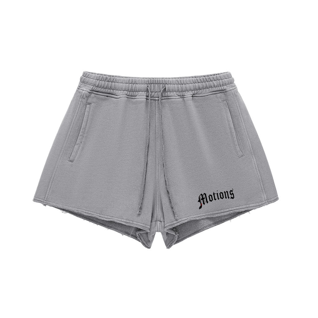 Snow Washed Drawstring Shorts