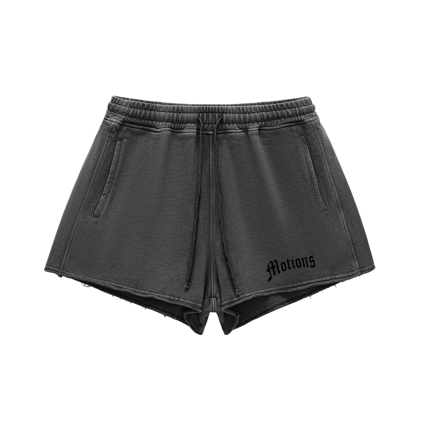 Snow Washed Drawstring Shorts