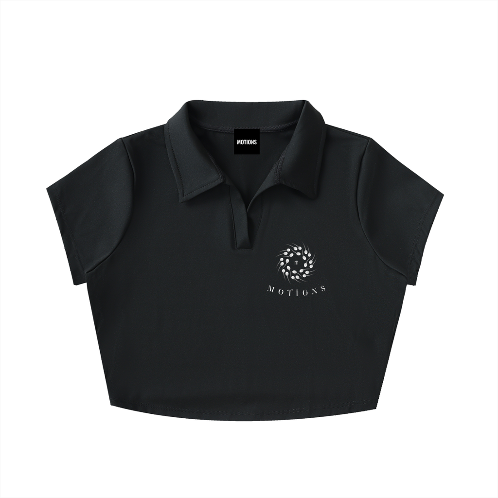 Lapel Crop Top